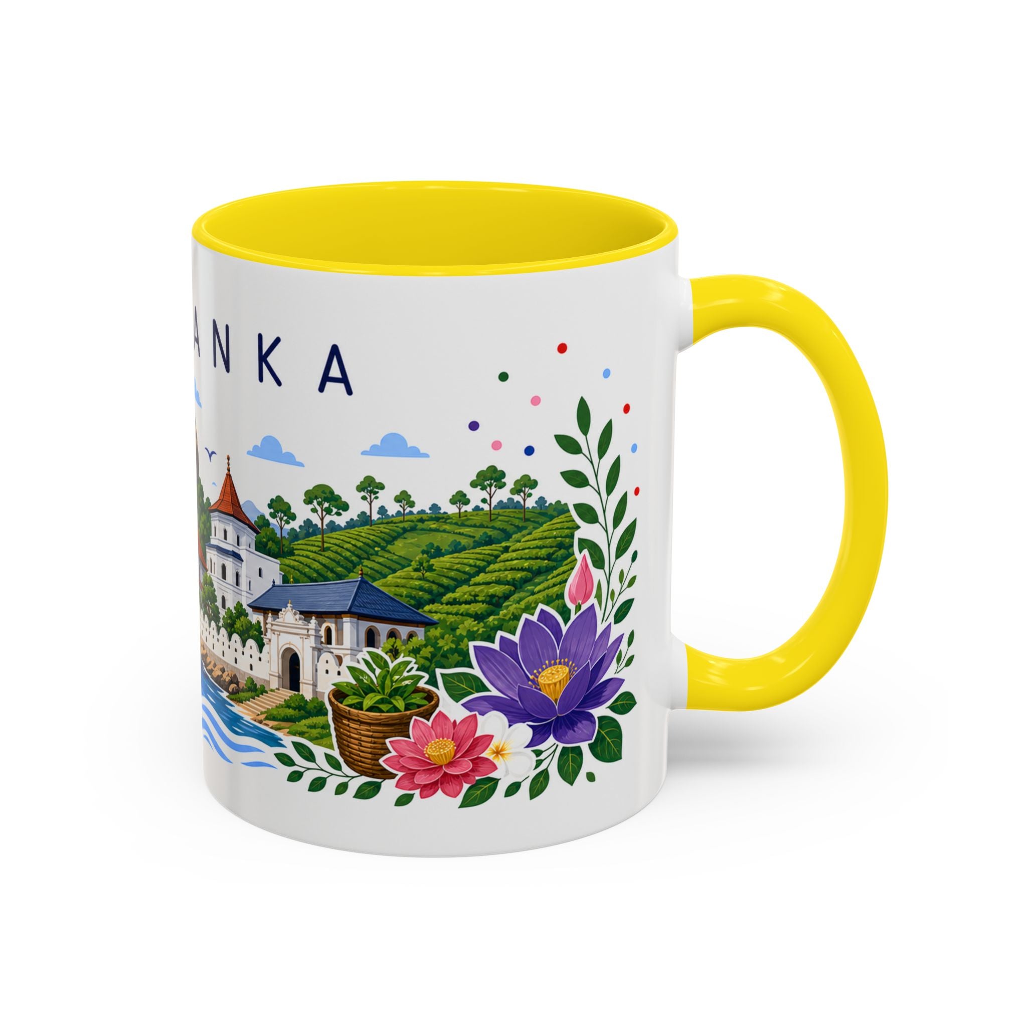 Sri Lanka Coffee Mug | Travel Souvenir Accent Mug | Place Gift Ceramic Cup 11oz 15oz