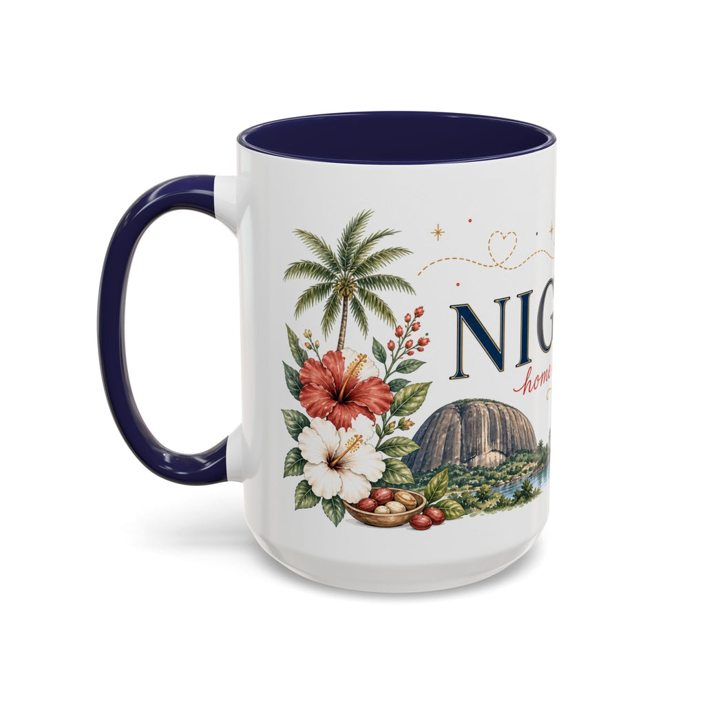 Nigeria Home Country Mug | Moving Away Gift | Long Distance Friendship | 11 oz 15 oz Accent Mug