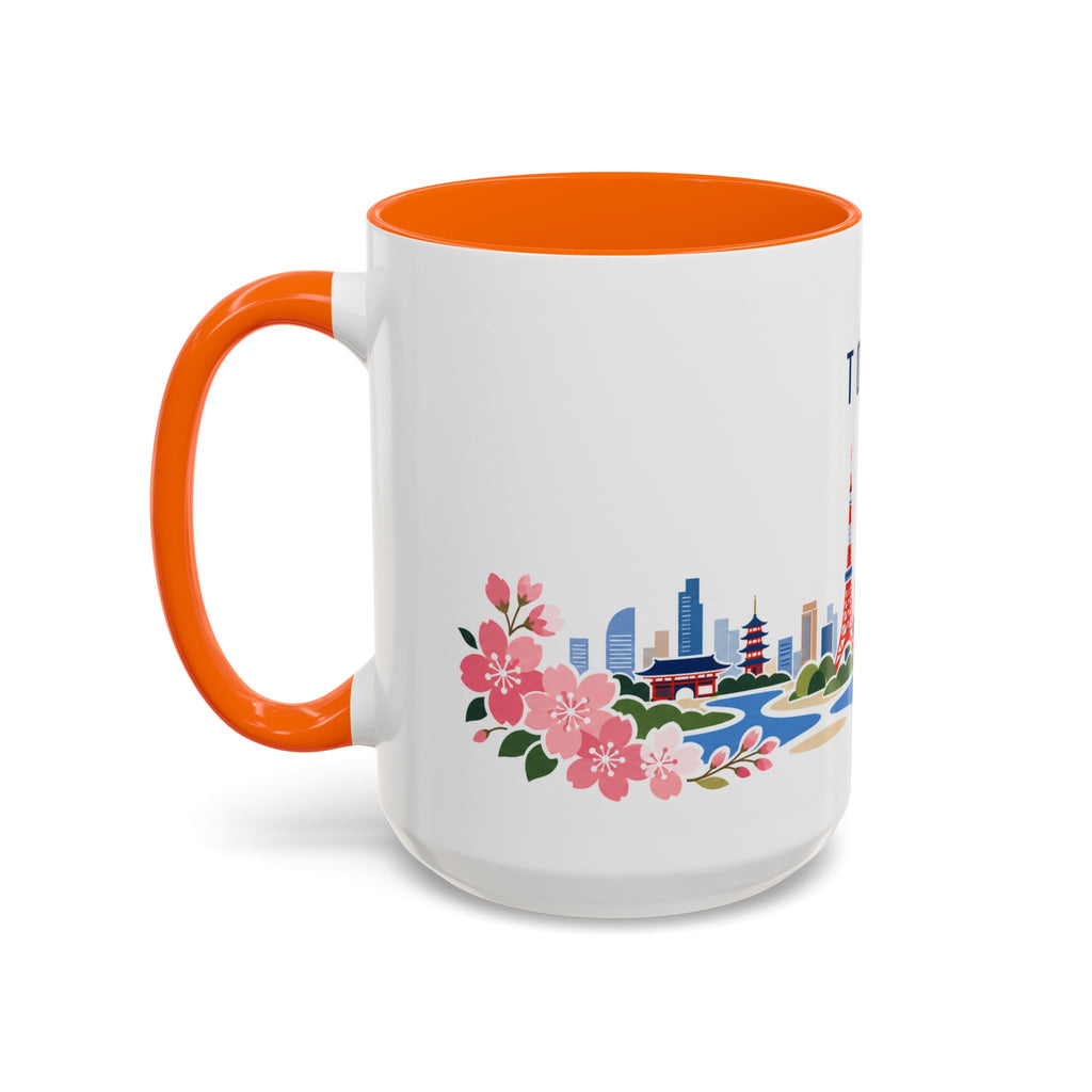 Tokyo Coffee Mug | Japan Travel Souvenir | Porcelain Decal City Gift | 11oz 15oz Accent Mug