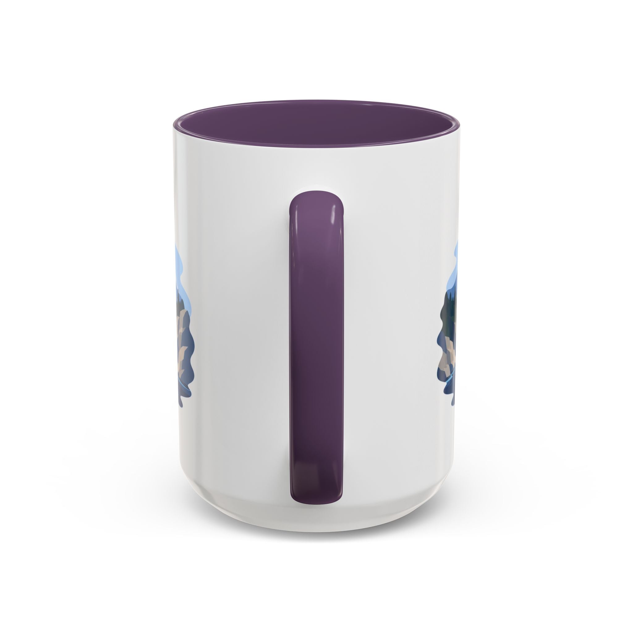 Glacier Bay National Park Coffee Mug | Solid Color Block Park Souvenir | 11oz 15oz Accent Mug