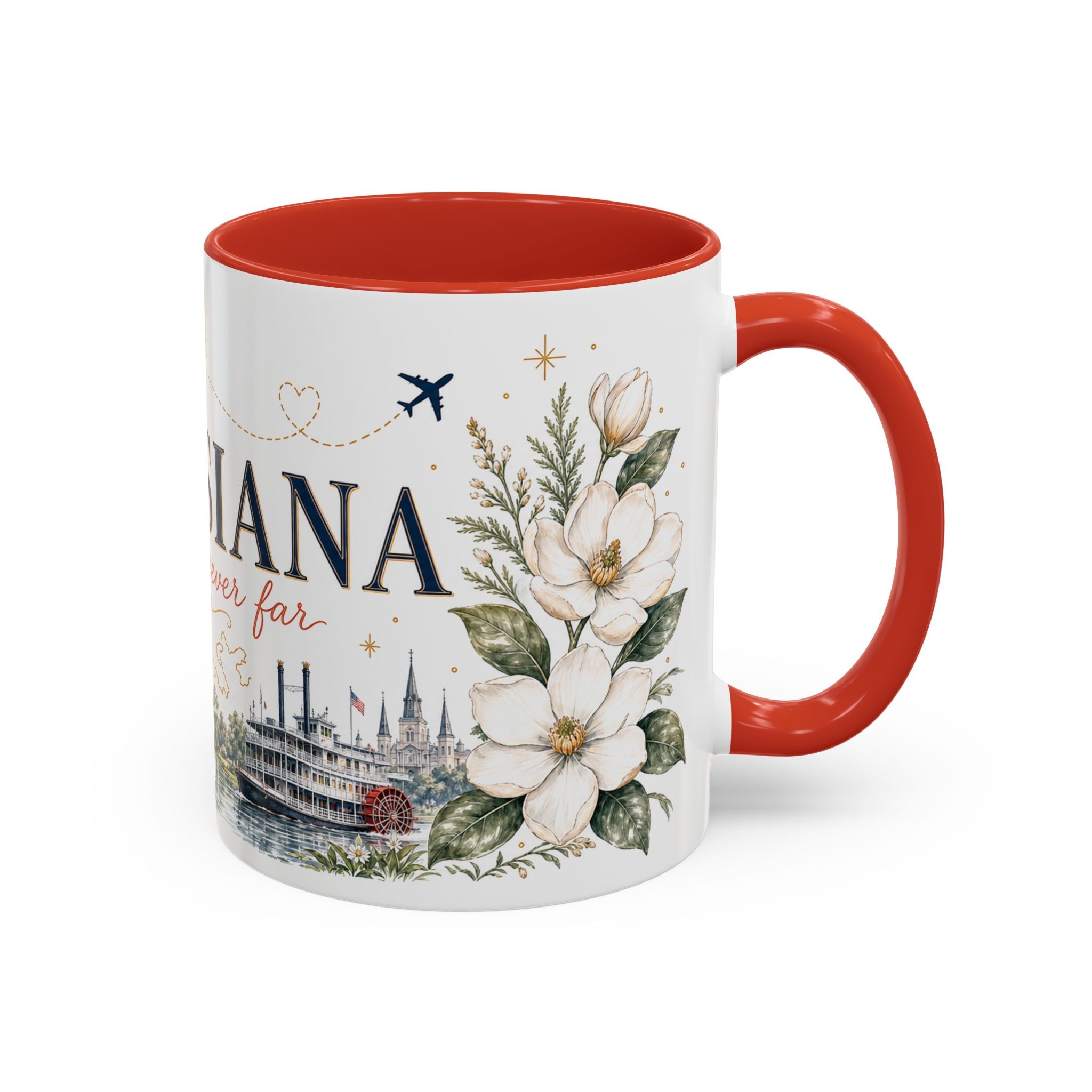 Louisiana Home State Mug | Moving Away Gift | Long Distance Friendship Coffee Cup | 11oz 15oz Accent Mug