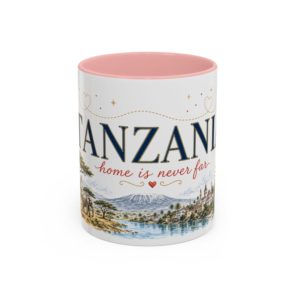 Tanzania Home Country Mug | Moving Away Gift | Long Distance Friendship | 11 oz 15 oz Accent Mug