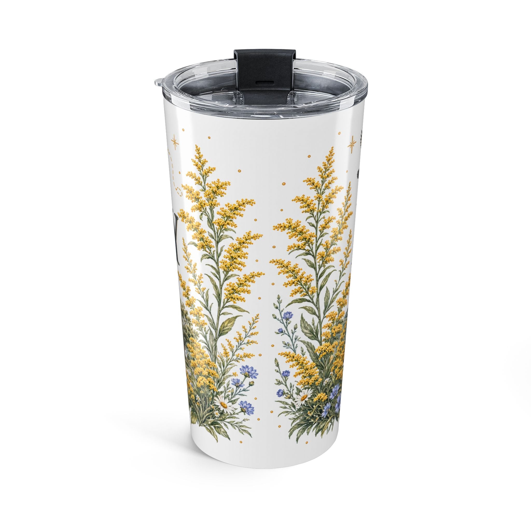 Kentucky State Flower 20oz Tumbler | Goldenrod Botanical State Flower Gift | Insulated Stainless Steel Travel Cup
