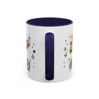 Fez Coffee Mug | Postage Stamp Collage Mug | Travel Souvenir Accent Cup 11oz 15oz