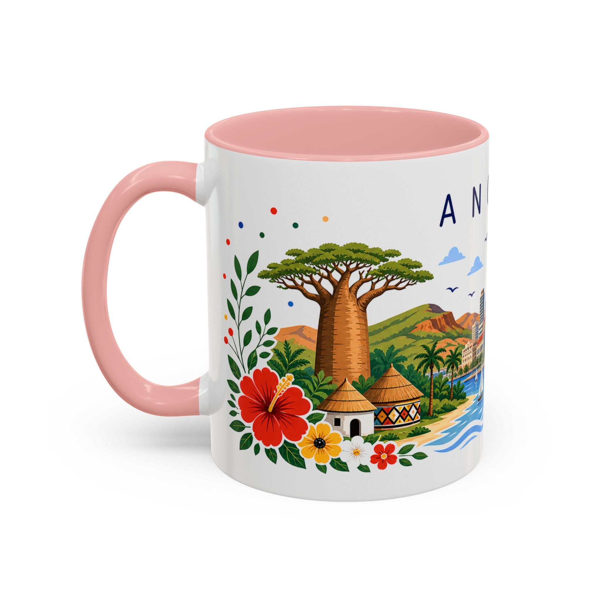 Angola Coffee Mug | Travel Souvenir Accent Mug | Place Gift Ceramic Cup 11oz 15oz