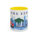 Hong Kong Coffee Mug | Travel Souvenir Accent Mug | Place Gift Ceramic Cup 11oz 15oz