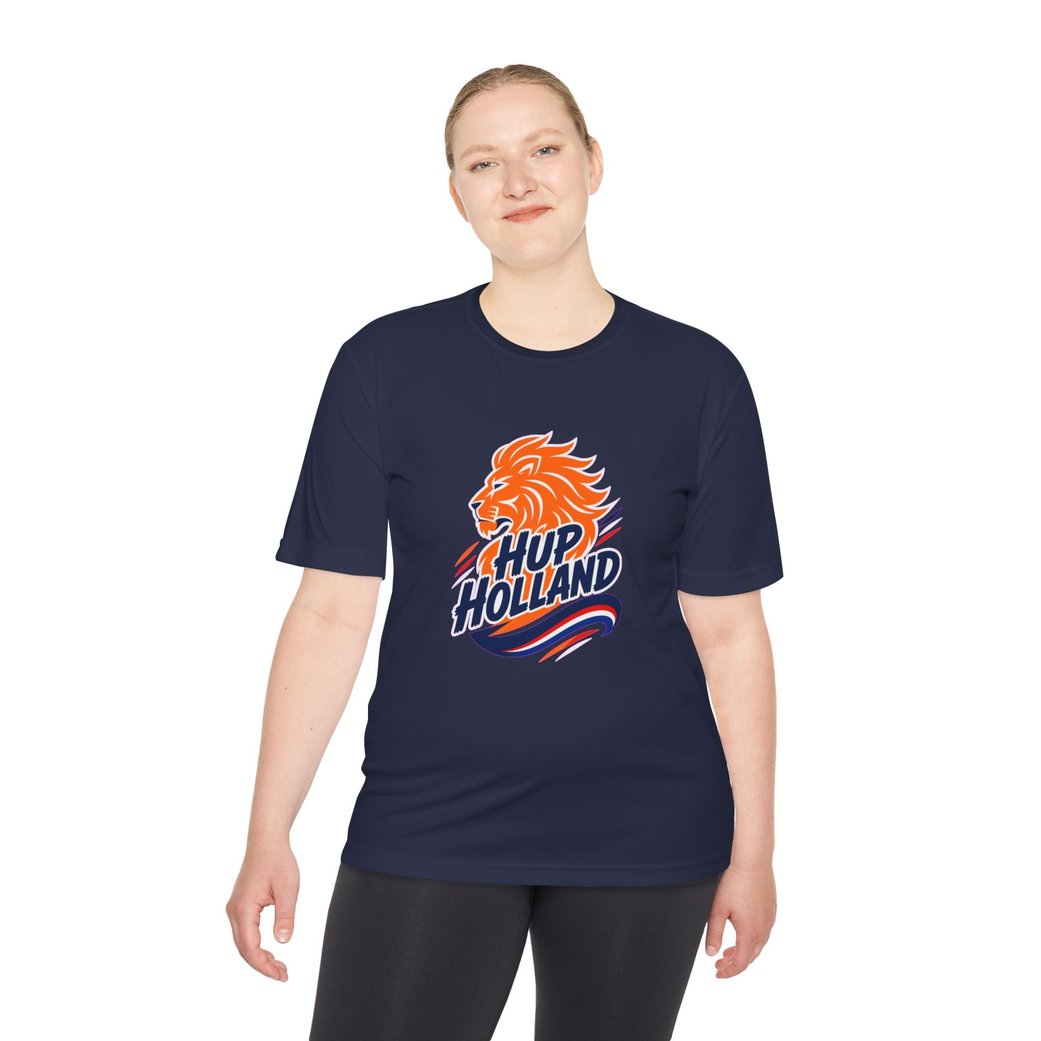 Hup Holland Netherlands Soccer Fan Shirt, Moisture Wicking Sport Tee