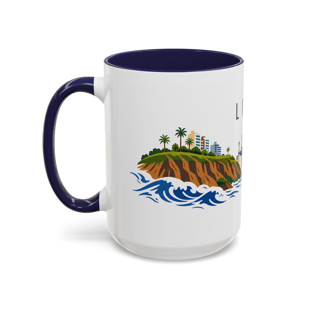 Lima Coffee Mug | Peru Travel Souvenir | Porcelain Decal City Gift | 11oz 15oz Accent Mug