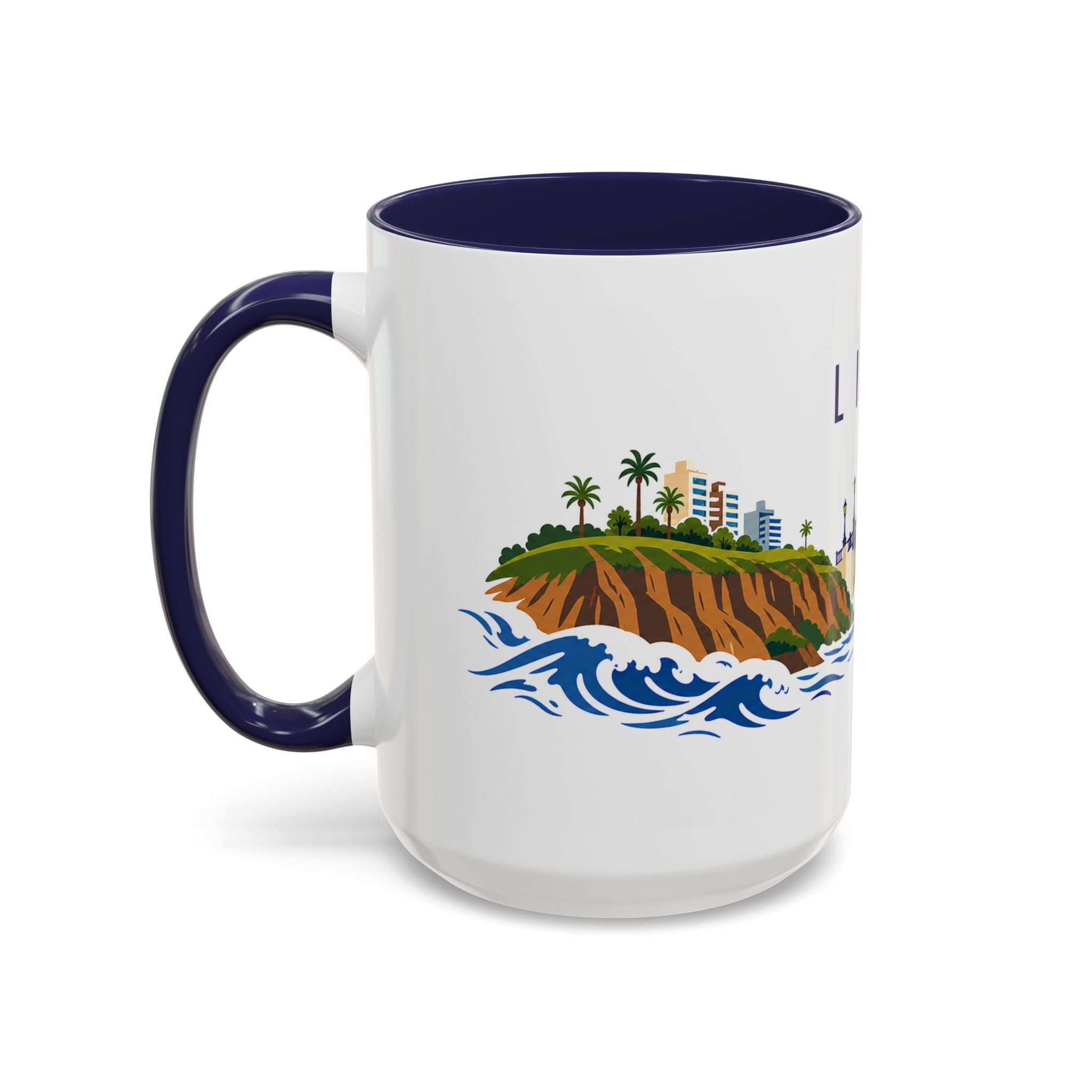 Lima Coffee Mug | Peru Travel Souvenir | Porcelain Decal City Gift | 11oz 15oz Accent Mug