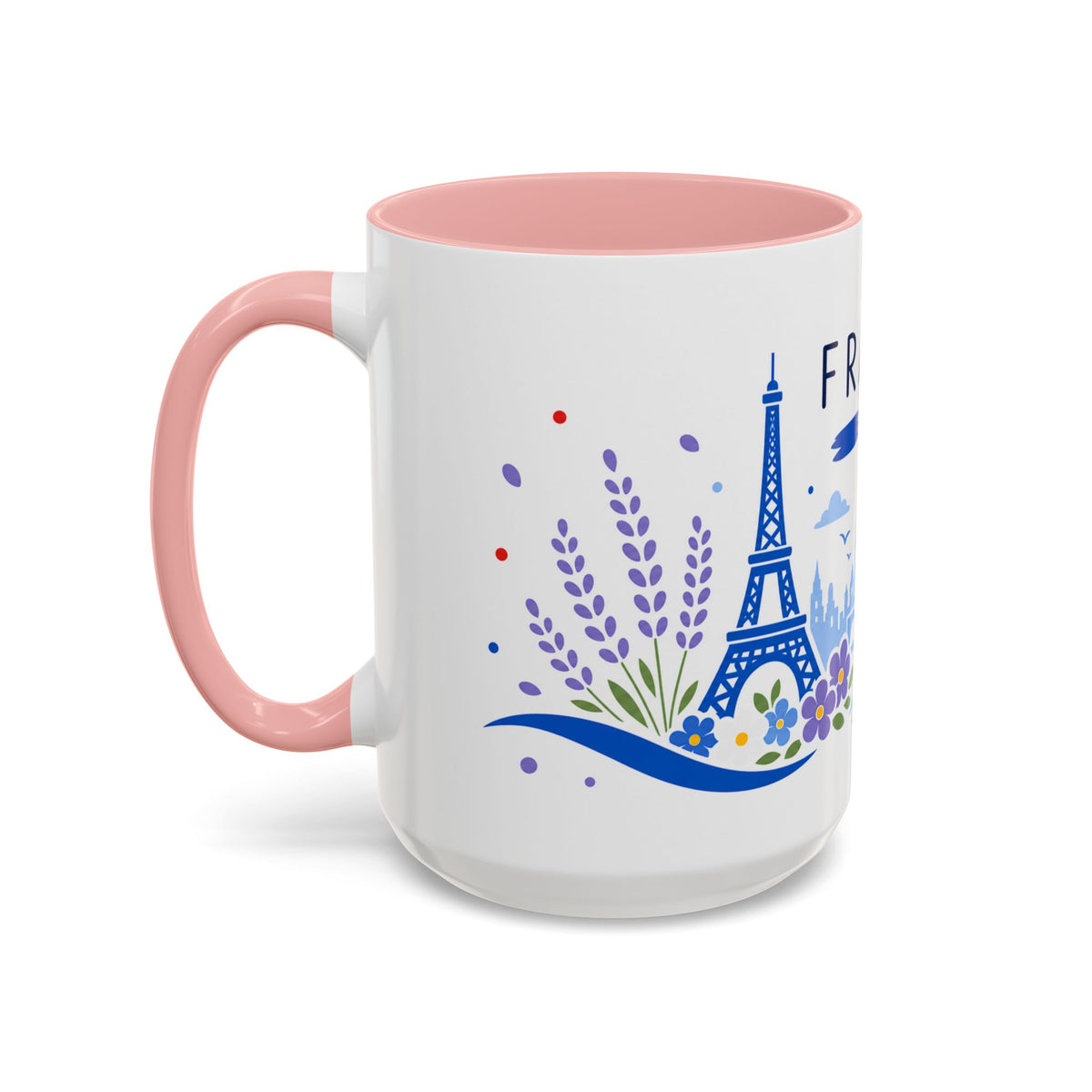 France Coffee Mug | Travel Souvenir Accent Mug | Country Gift Ceramic Cup 11oz 15oz