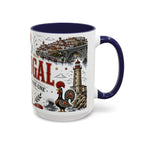 Portugal Soccer Coffee Mug | World Cup Fan Gift | Accent Color Ceramic 11oz 15oz Match Day Cup