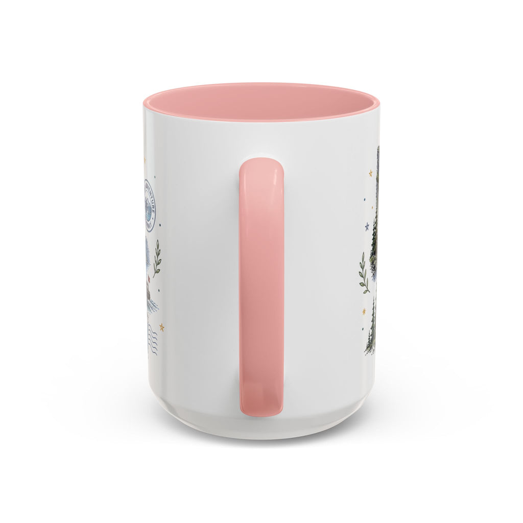 Norwegian Fjords Coffee Mug | Travel Destination Souvenir Gift | Accent Color Ceramic 11oz 15oz