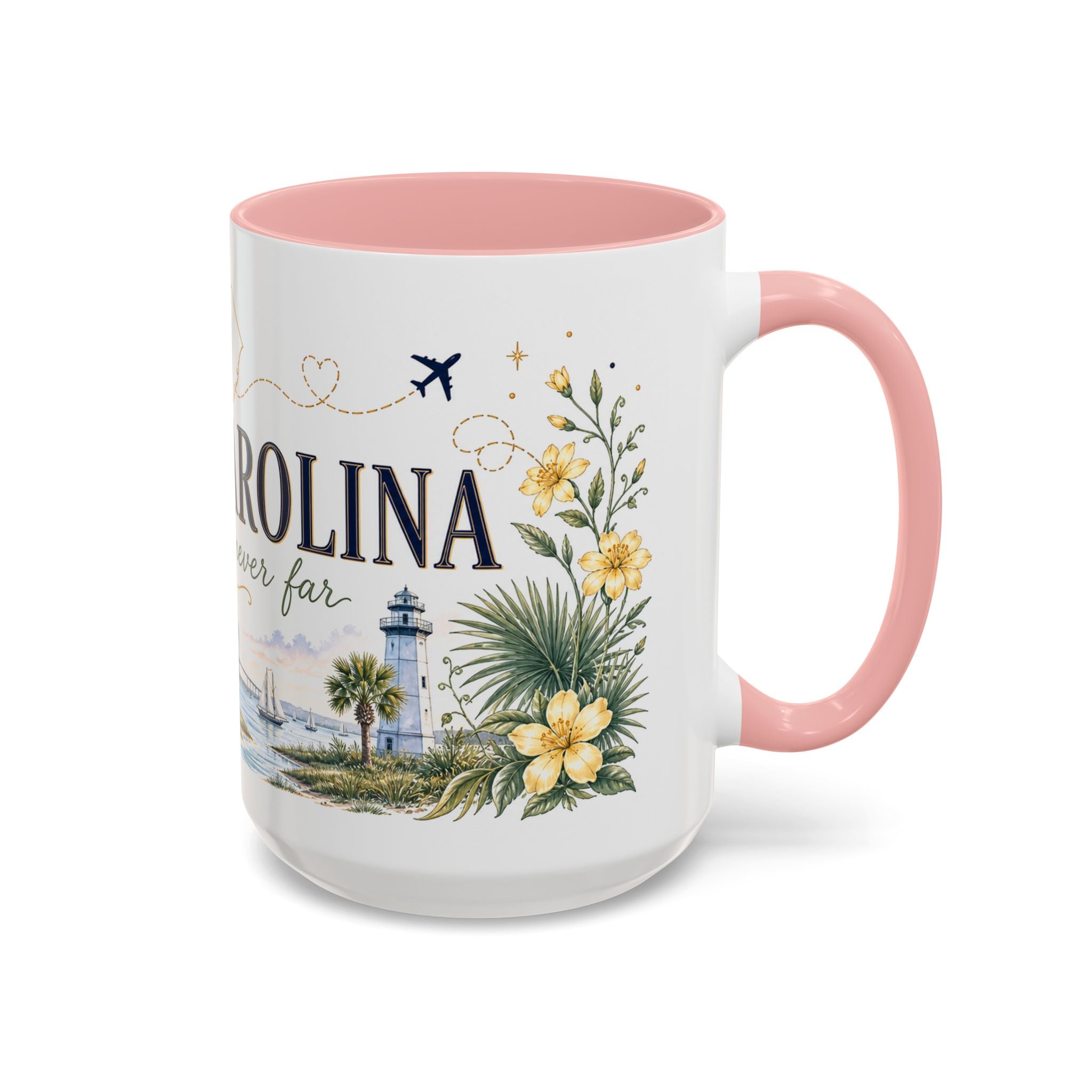 South Carolina State Mug | Botanical Map Accent Cup (11oz 15oz)