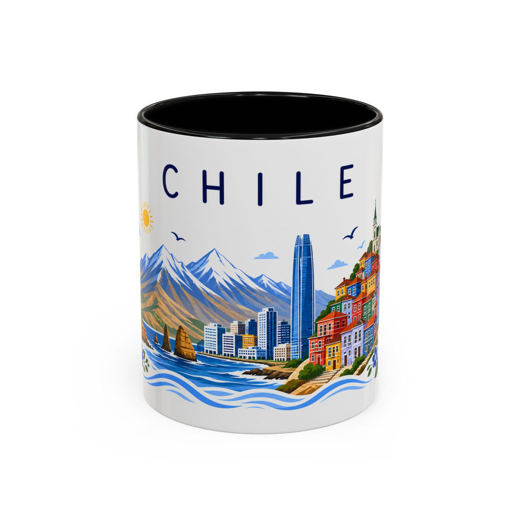 Chile Coffee Mug | Travel Souvenir Accent Mug | Place Gift Ceramic Cup 11oz 15oz
