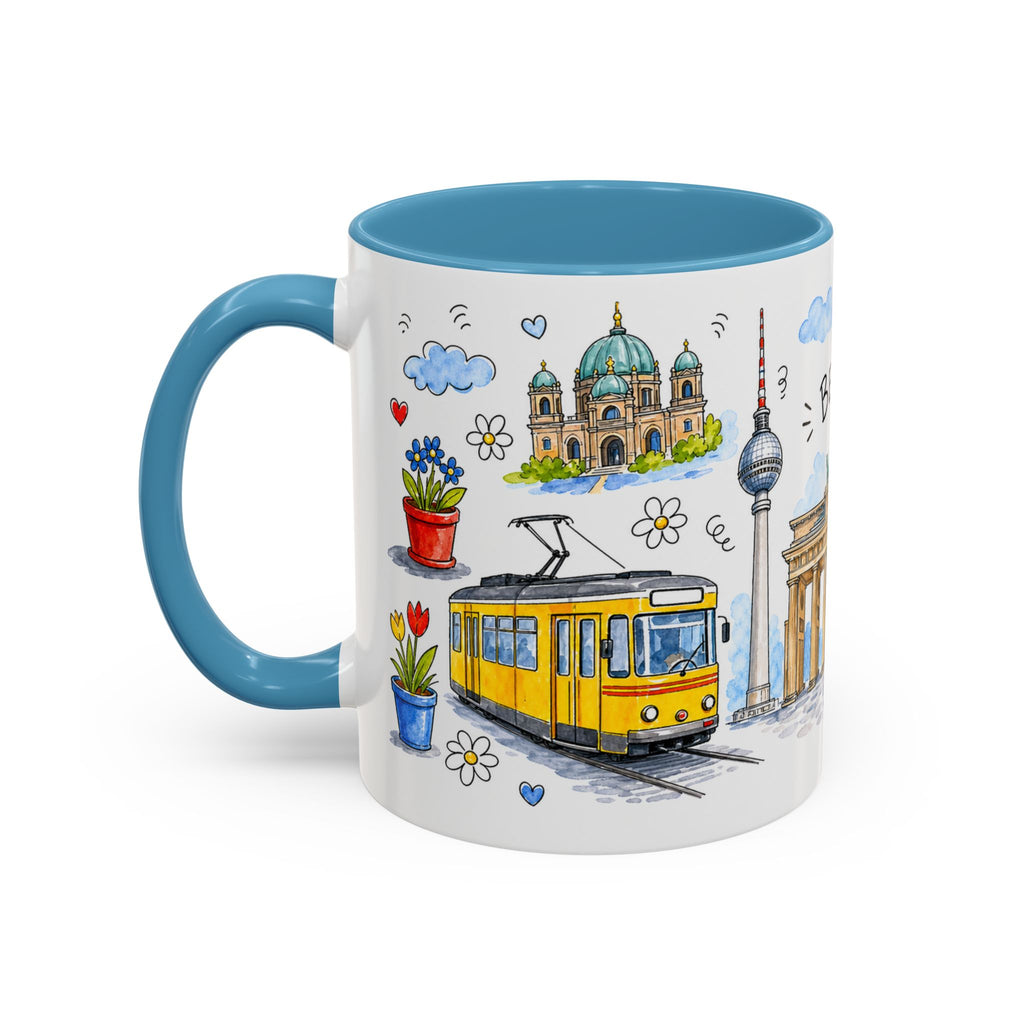 Berlin Travel Mug | European City Souvenir Accent Coffee Mug | 11oz 15oz Ceramic Cup