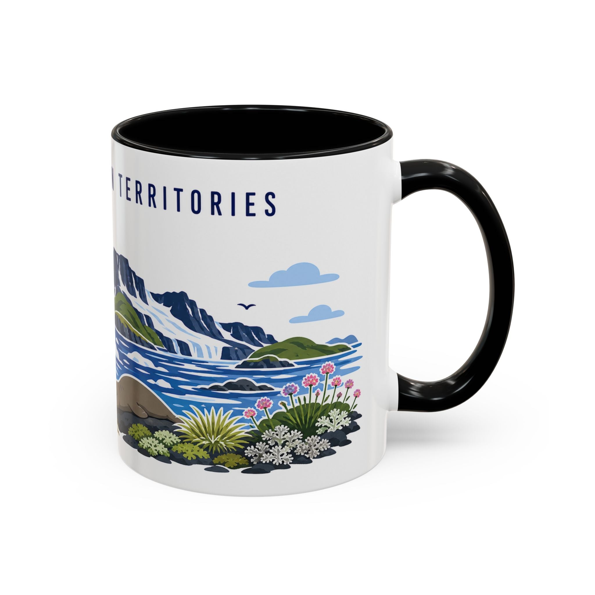 French Southern Territories Coffee Mug | Travel Souvenir Accent Mug | Country Gift Ceramic Cup 11oz 15oz