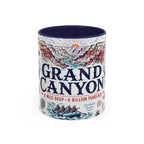 Grand Canyon National Park Coffee Mug | Hiking Camping Nature Gift | Accent Color Ceramic 11oz 15oz