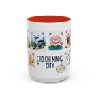 Ho Chi Minh City Coffee Mug | Postage Stamp Collage Mug | Travel Souvenir Accent Cup 11oz 15oz