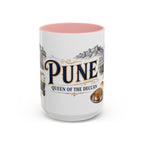 Pune Coffee Mug | India Travel Souvenir | Vintage Illustrated City Gift | 11 oz 15 oz Accent Mug