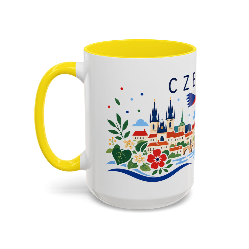 Czechia Coffee Mug | Travel Souvenir Accent Mug | Country Gift Ceramic Cup 11oz 15oz