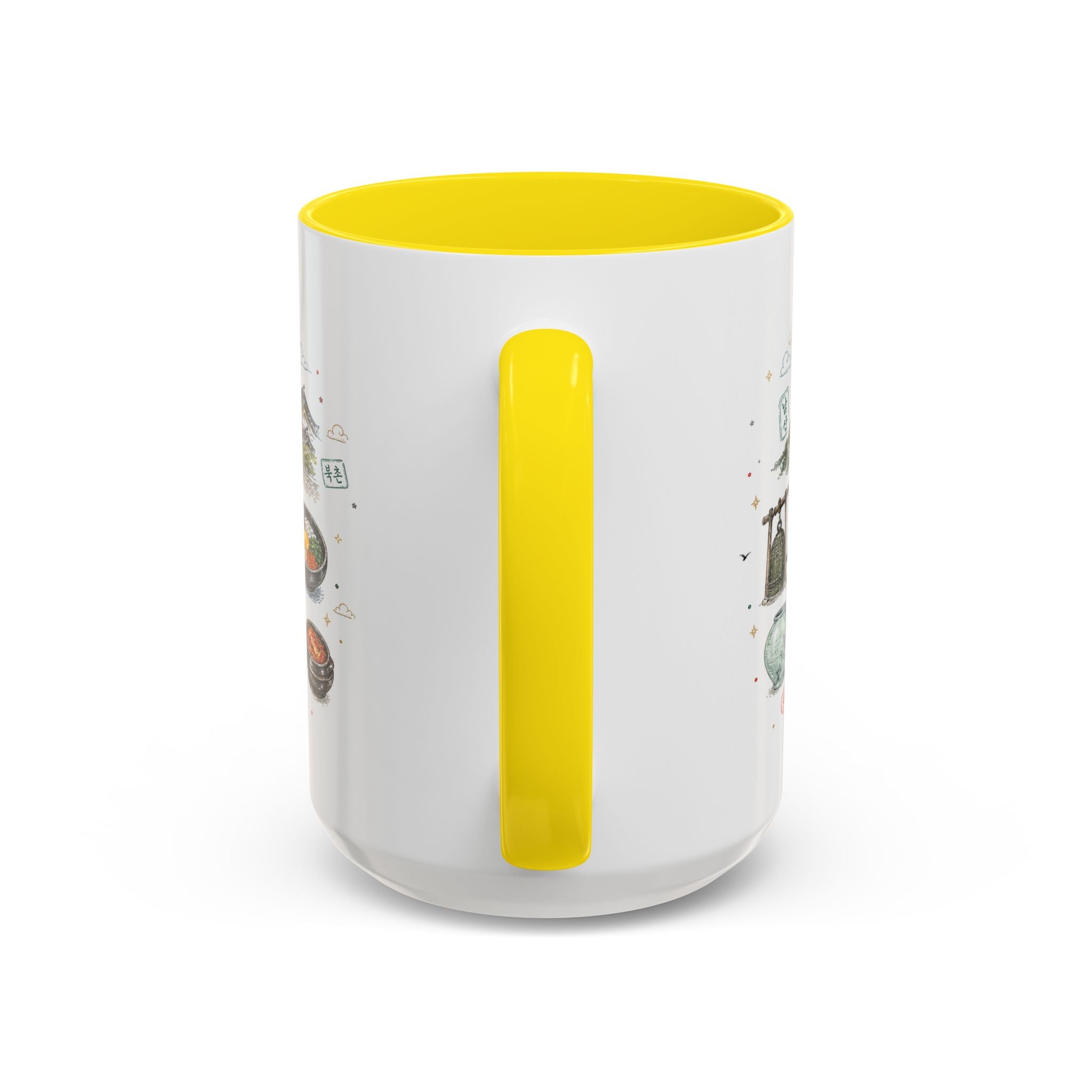 Seoul Coffee Mug | Korea Souvenir Travel Gift | Accent Color Ceramic 11oz 15oz