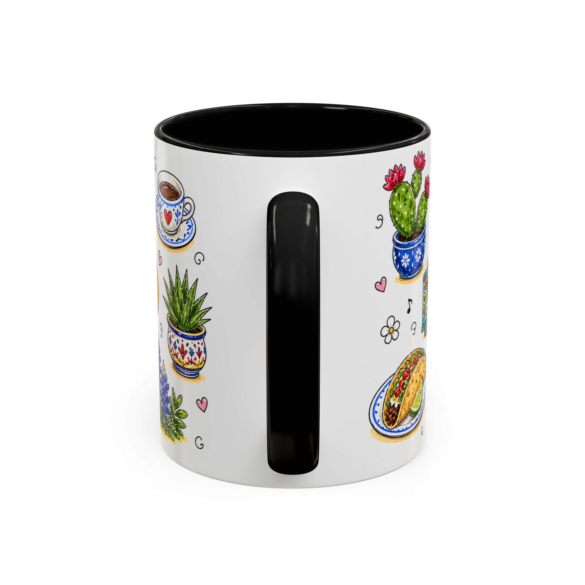 Austin Illustrated Travel Mug | City Souvenir Accent Coffee Mug | 11oz 15oz Ceramic Cup