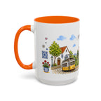 Sintra Illustrated Travel Mug | Portugal Souvenir Accent Coffee Mug | 11oz 15oz Ceramic Cup