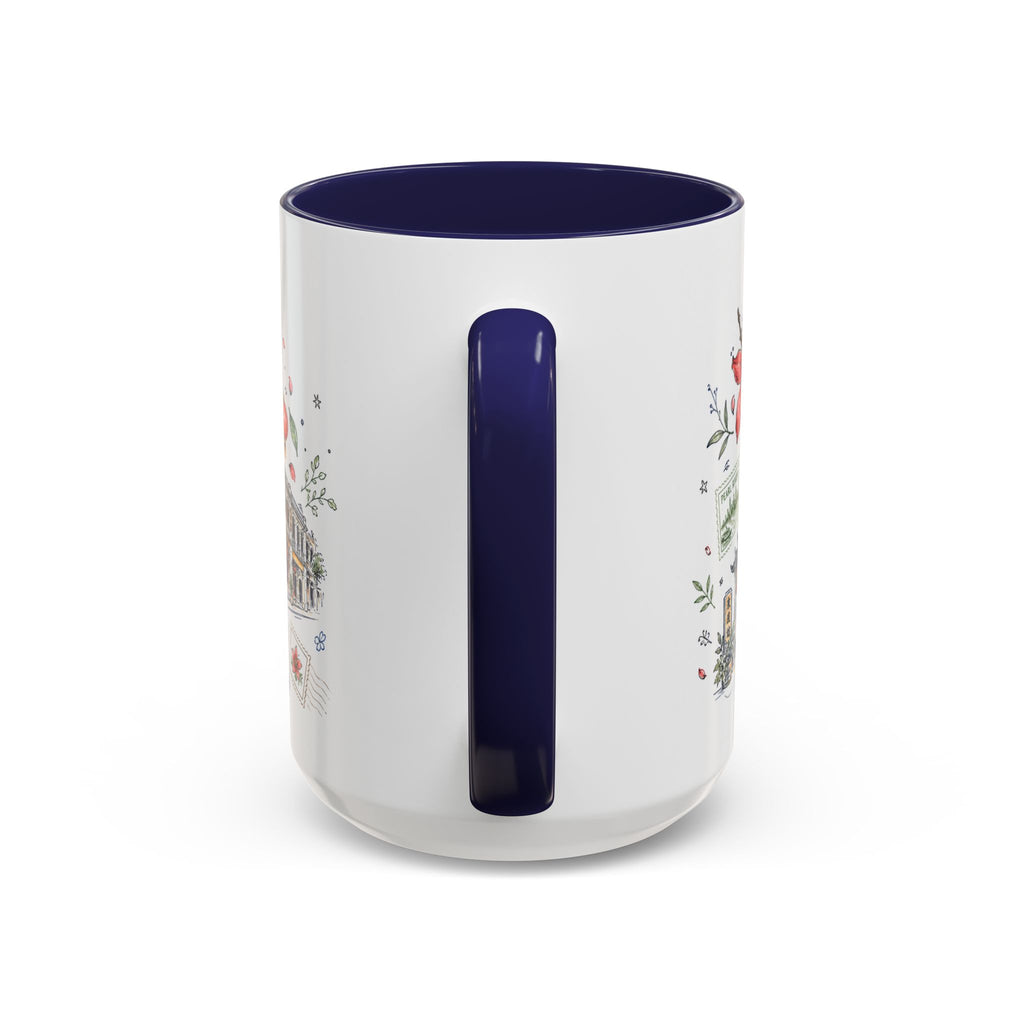 Guangzhou Coffee Mug | China Souvenir Travel Gift | Accent Color Ceramic 11oz 15oz