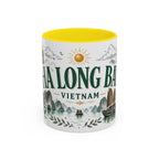 Ha Long Bay Coffee Mug | Travel Destination Souvenir Gift | Accent Color Ceramic 11oz 15oz