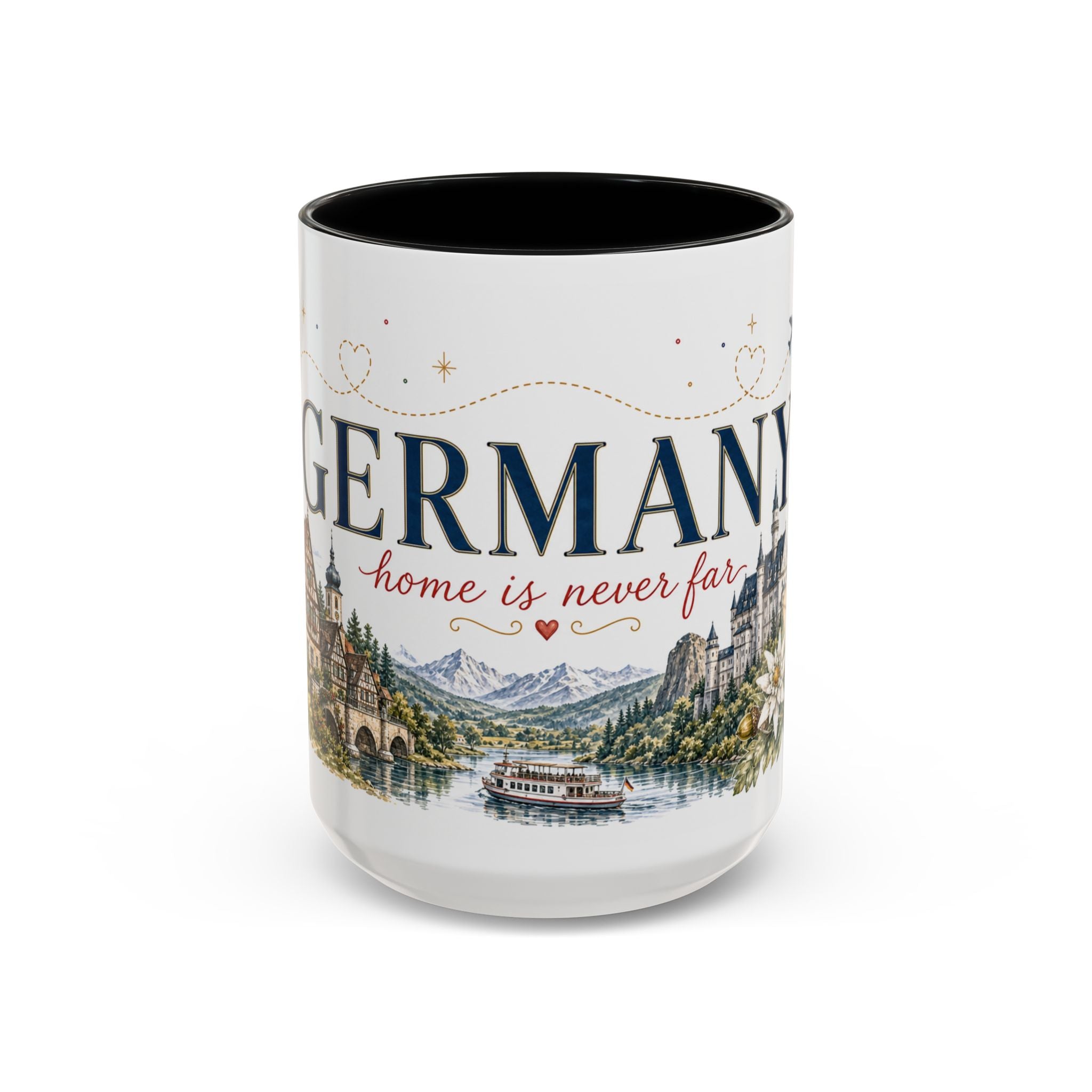 Germany Home Country Mug | Moving Away Gift | Long Distance Friendship | 11 oz 15 oz Accent Mug
