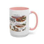 Canyonlands National Park Coffee Mug | Utah Red Rock Desert River Gift | Accent Color Ceramic 11oz 15oz
