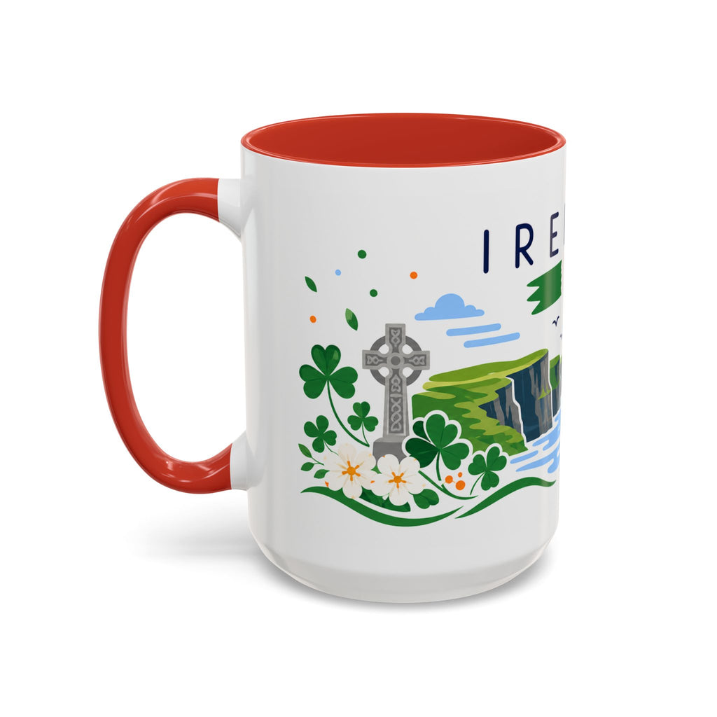 Ireland Coffee Mug | Travel Souvenir Accent Mug | Country Gift Ceramic Cup 11oz 15oz