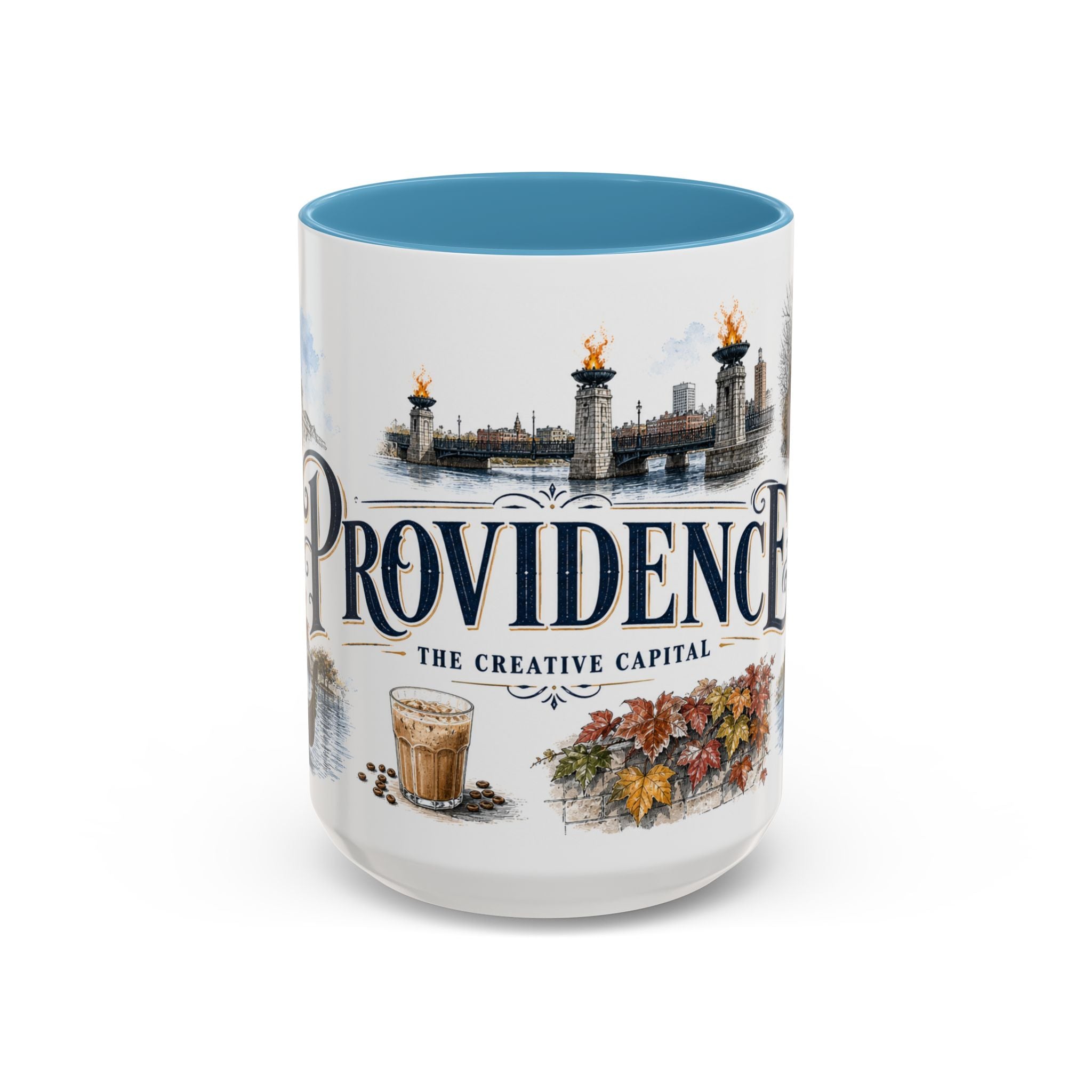 Providence Coffee Mug | United States Travel Souvenir | Vintage Illustrated City Gift | 11 oz 15 oz Accent Mug