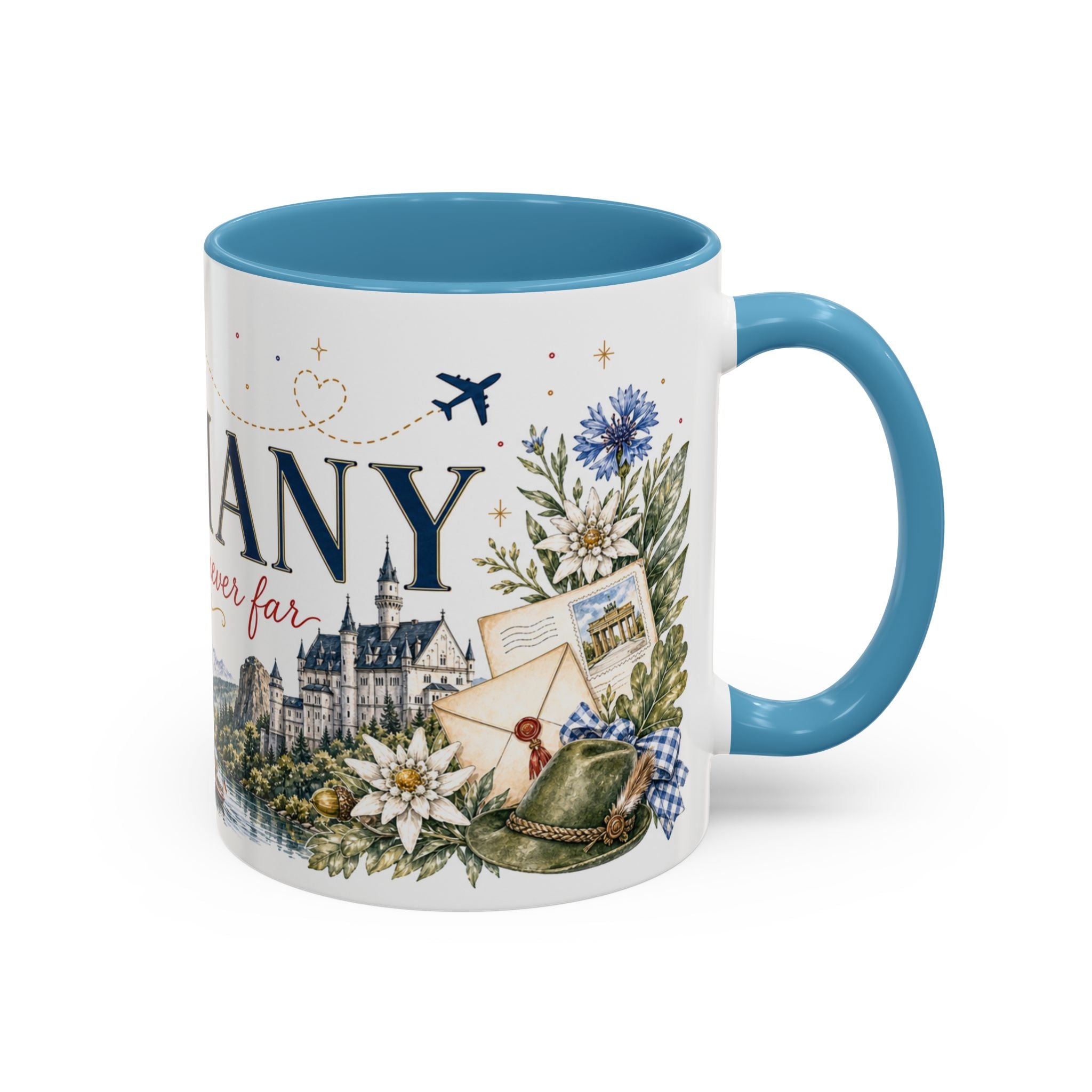 Germany Home Country Mug | Moving Away Gift | Long Distance Friendship | 11 oz 15 oz Accent Mug