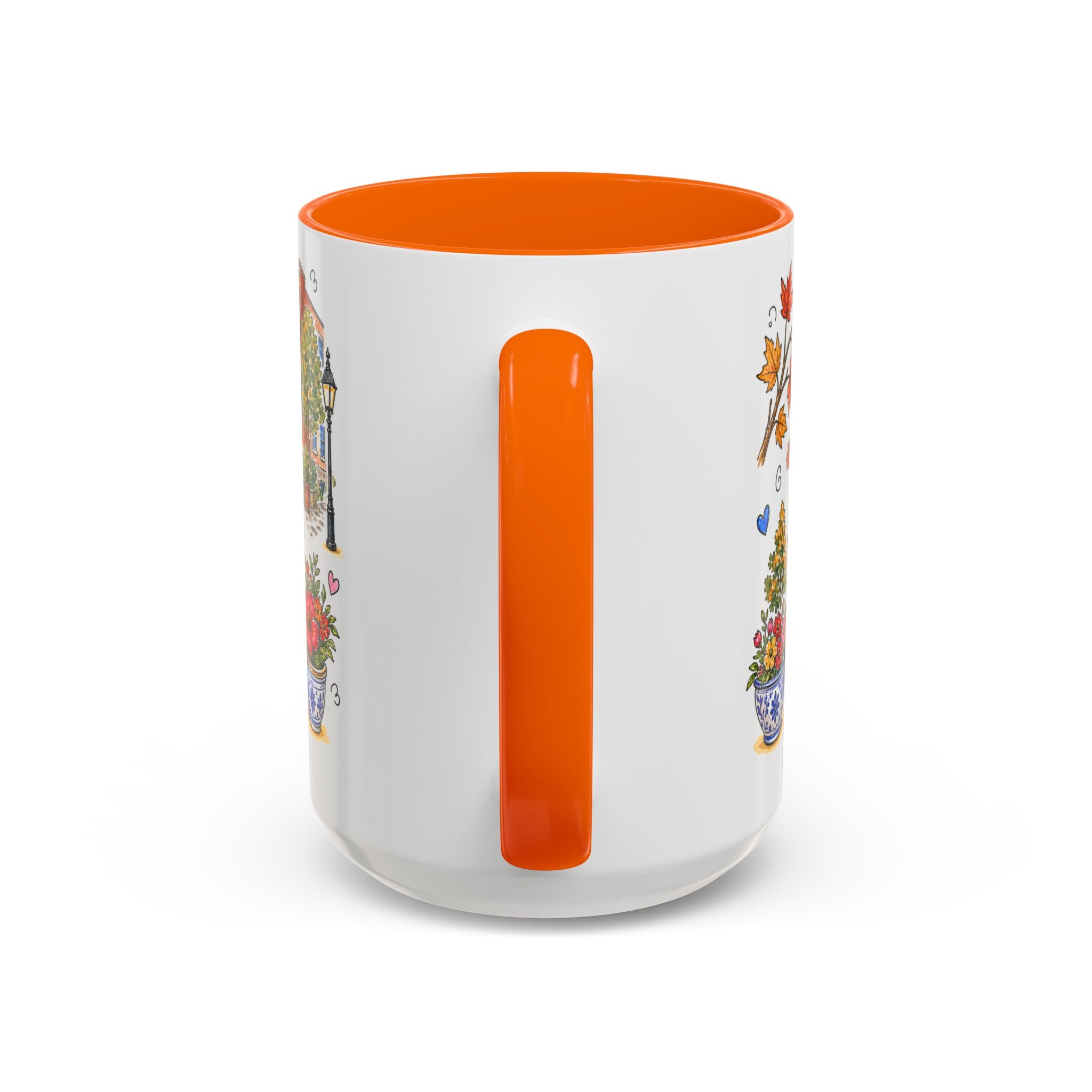 Boston Illustrated Travel Mug | City Souvenir Accent Coffee Mug | 11oz 15oz Ceramic Cup