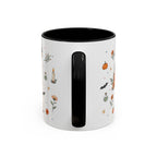 Black Cat Halloween Mug | Pumpkin Moon Watercolor Gift | Spooky Accent Cup 11oz 15oz