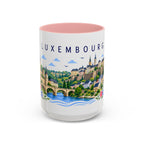 Luxembourg Coffee Mug | Travel Souvenir Accent Mug | Place Gift Ceramic Cup 11oz 15oz