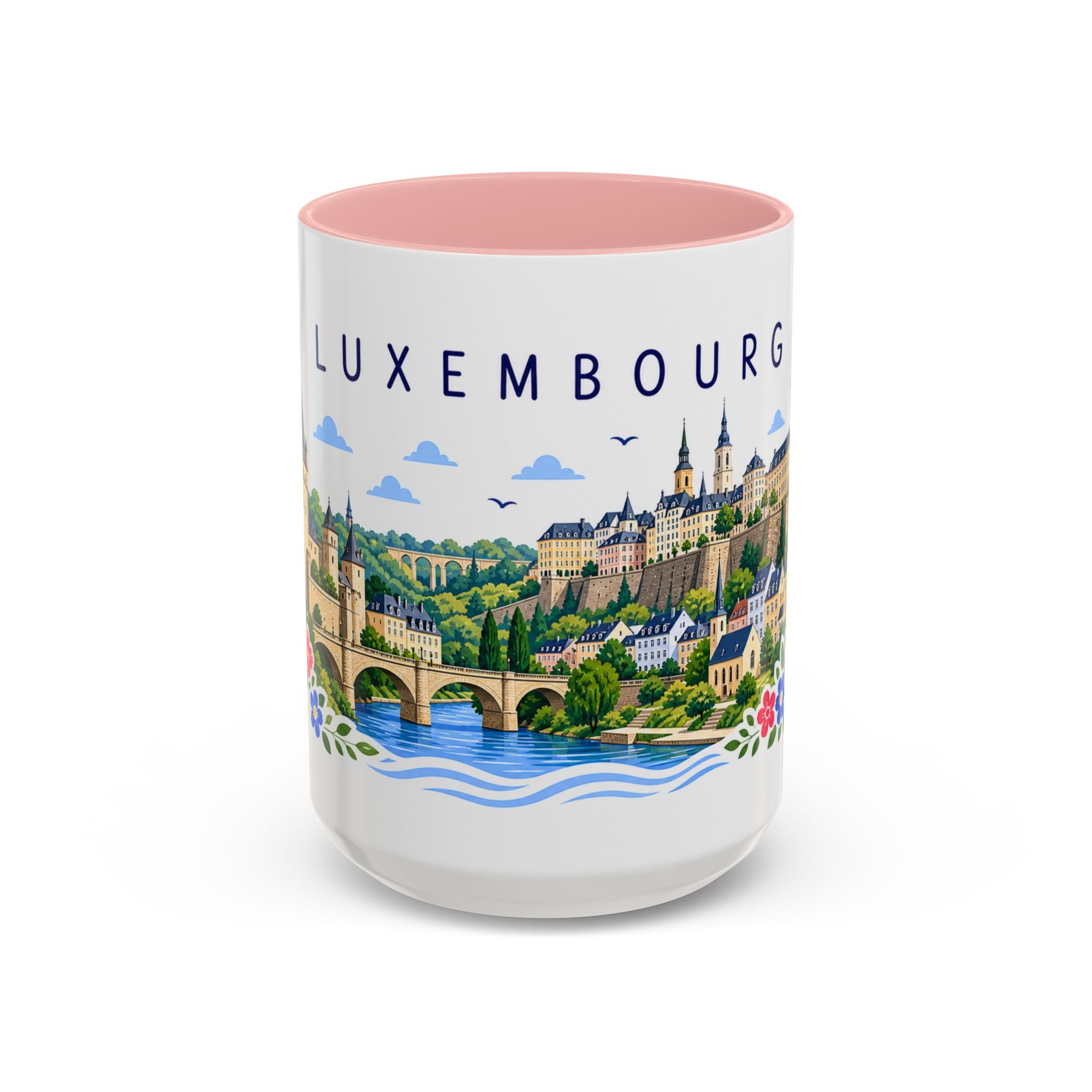 Luxembourg Coffee Mug | Travel Souvenir Accent Mug | Place Gift Ceramic Cup 11oz 15oz