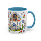 Istanbul Travel Mug | European City Souvenir Accent Coffee Mug | 11oz 15oz Ceramic Cup