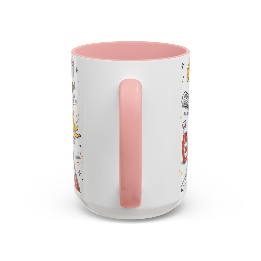Dad Jokes Sorry Not Sorry Coffee Mug | Father's Day Gift for Dad | Accent Color Ceramic 11oz 15oz