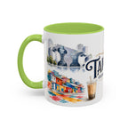 Taichung Coffee Mug | Taiwan Travel Souvenir | Vintage Illustrated City Gift | 11 oz 15 oz Accent Mug