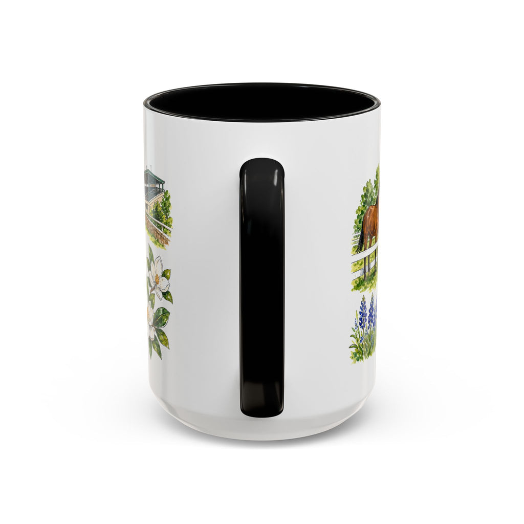 Lexington Illustrated Travel Mug | City Souvenir Accent Coffee Mug | 11oz 15oz Ceramic Cup