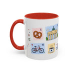 Berlin Coffee Mug | Postage Stamp Collage Mug | Travel Souvenir Accent Cup 11oz 15oz