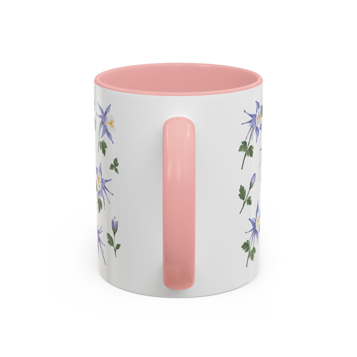 Colorado Rocky Mountain columbine Mug, State Flower Floral Coffee Cup, 11oz Botanical Gift