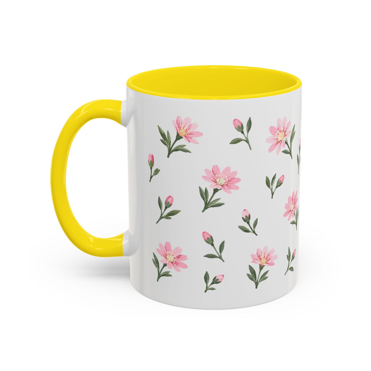 Montana Bitterroot Mug, State Flower Floral Coffee Cup, 11oz Botanical Gift