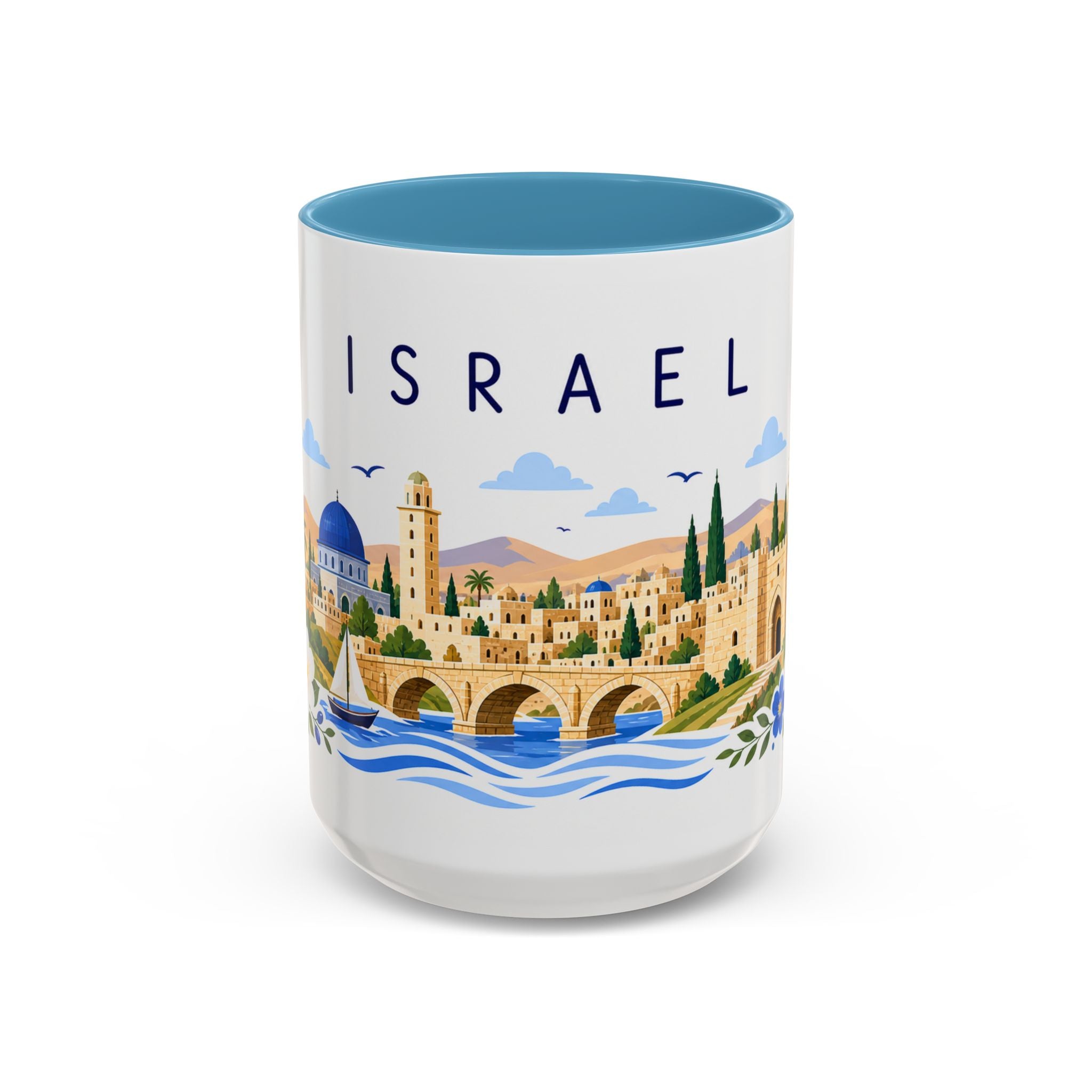 Israel Coffee Mug | Travel Souvenir Accent Mug | Place Gift Ceramic Cup 11oz 15oz