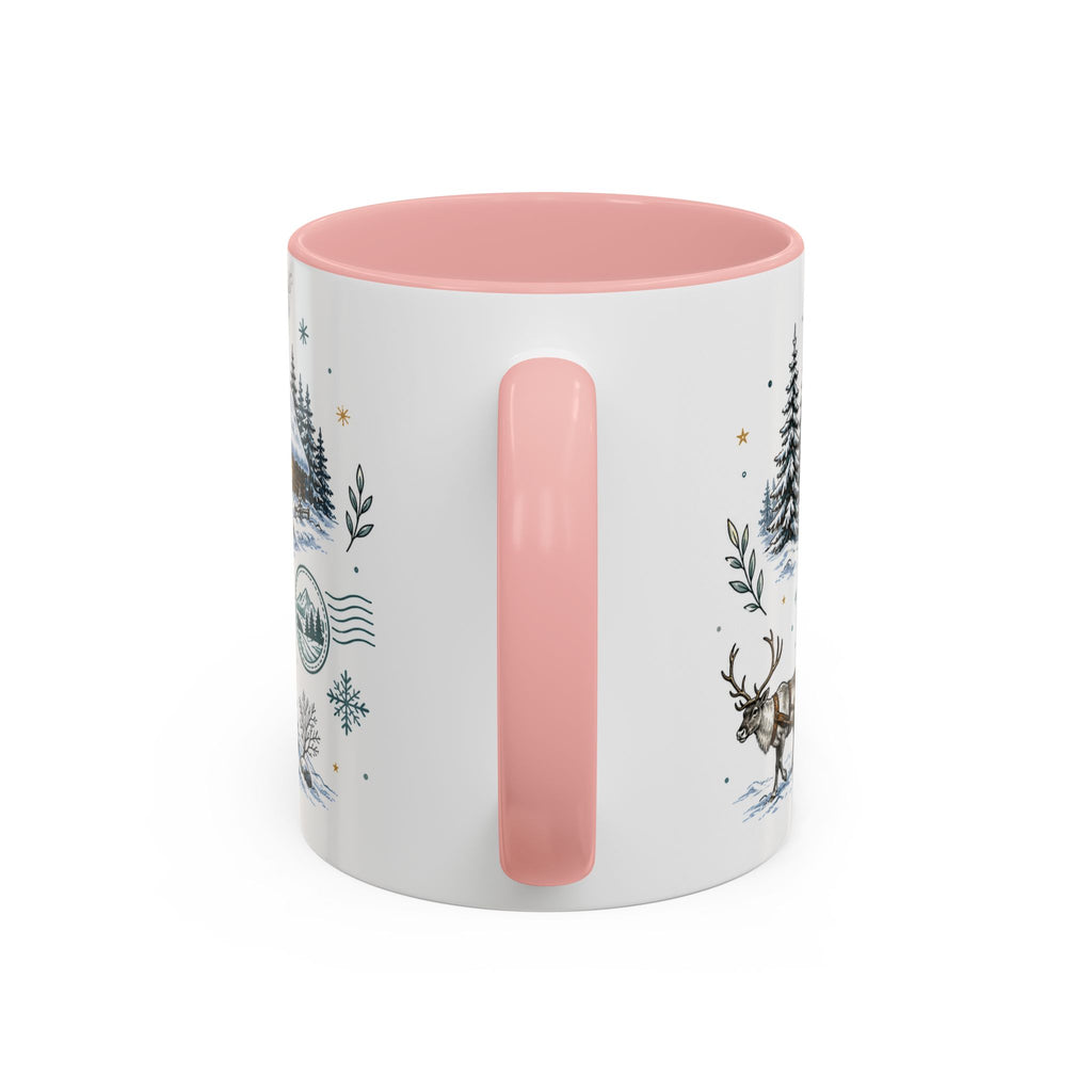 Lapland Coffee Mug | Travel Destination Souvenir Gift | Accent Color Ceramic 11oz 15oz