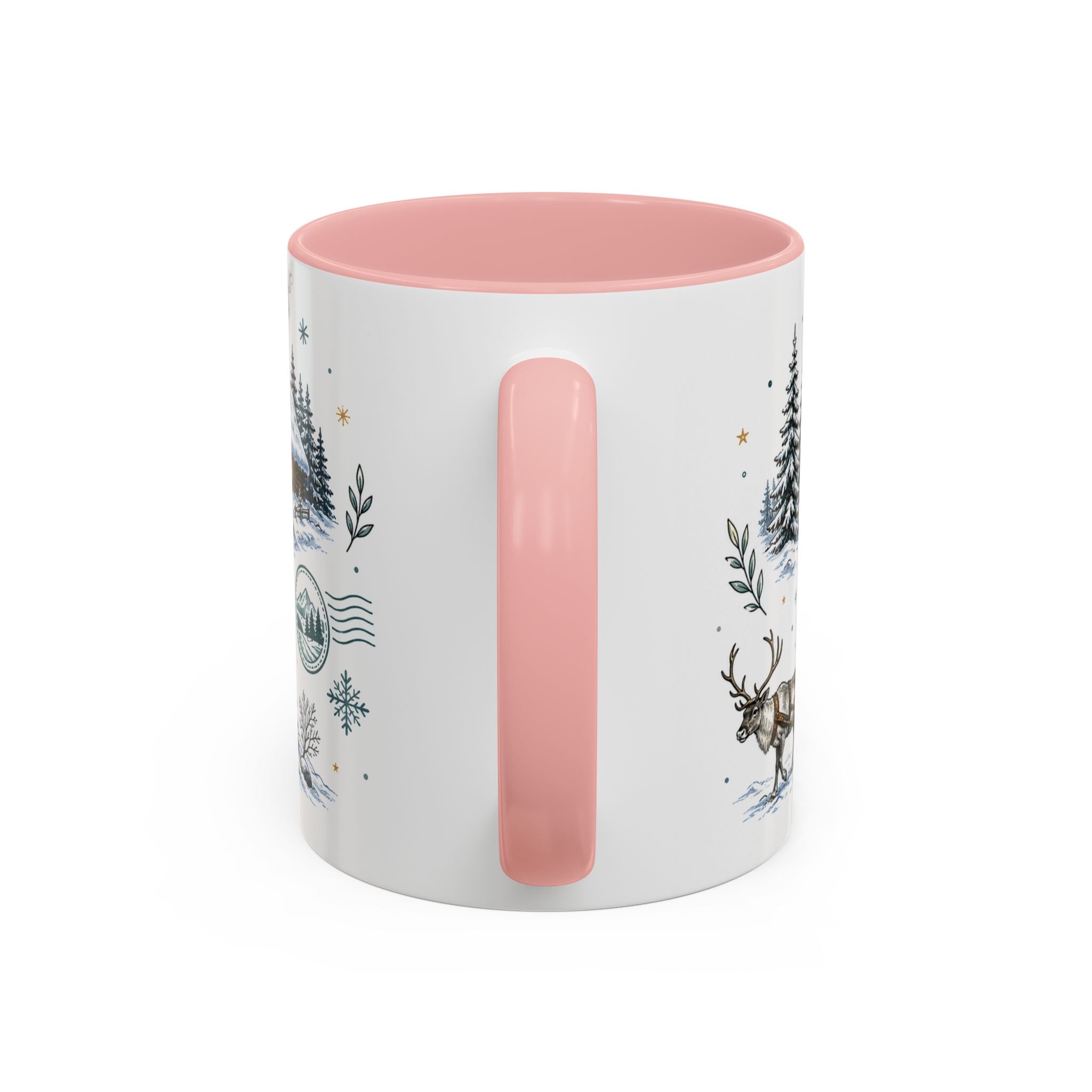 Lapland Coffee Mug | Travel Destination Souvenir Gift | Accent Color Ceramic 11oz 15oz