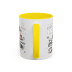 Paris Coffee Mug | France Souvenir Travel Gift | Accent Color Ceramic 11oz 15oz