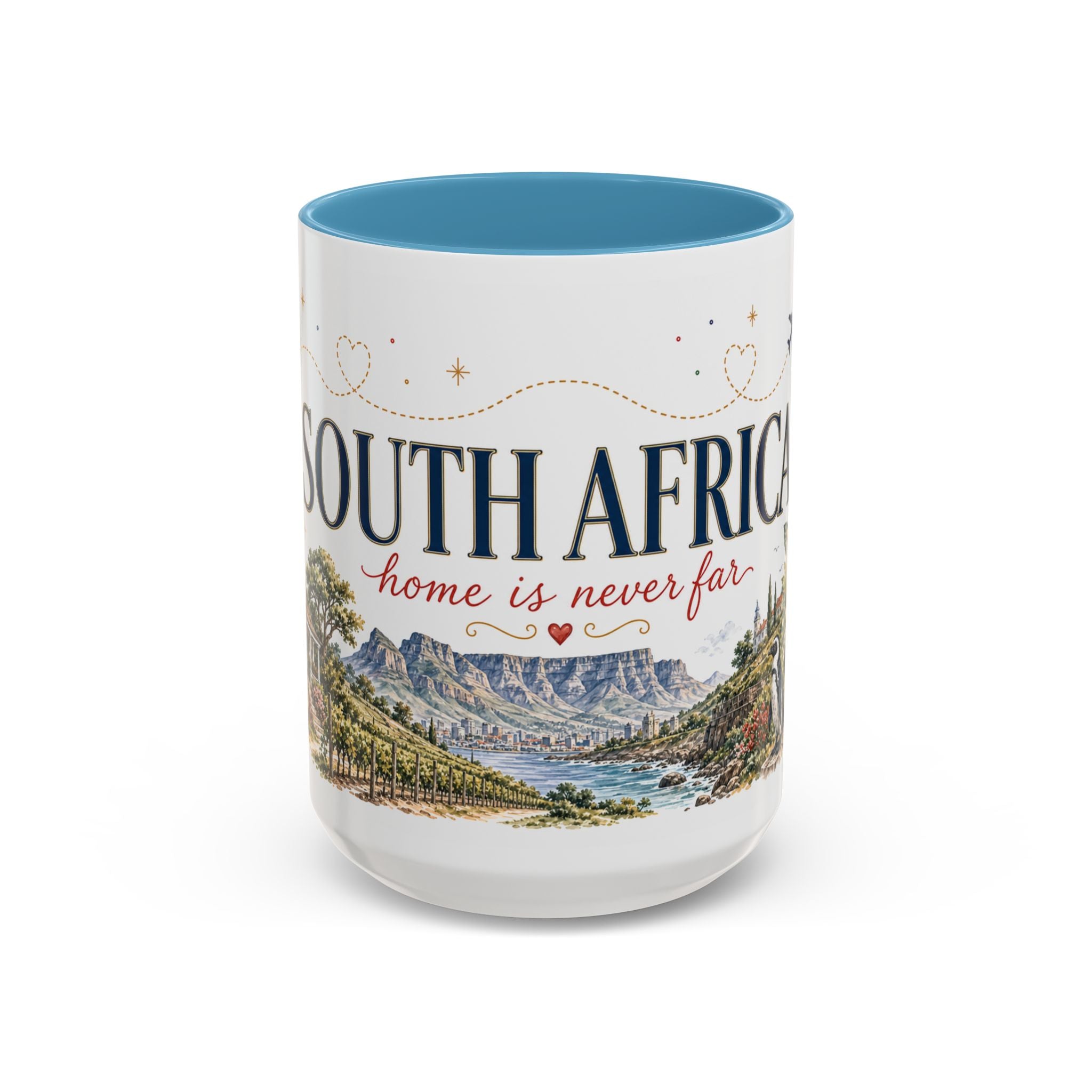 South Africa Home Country Mug | Moving Away Gift | Long Distance Friendship | 11 oz 15 oz Accent Mug